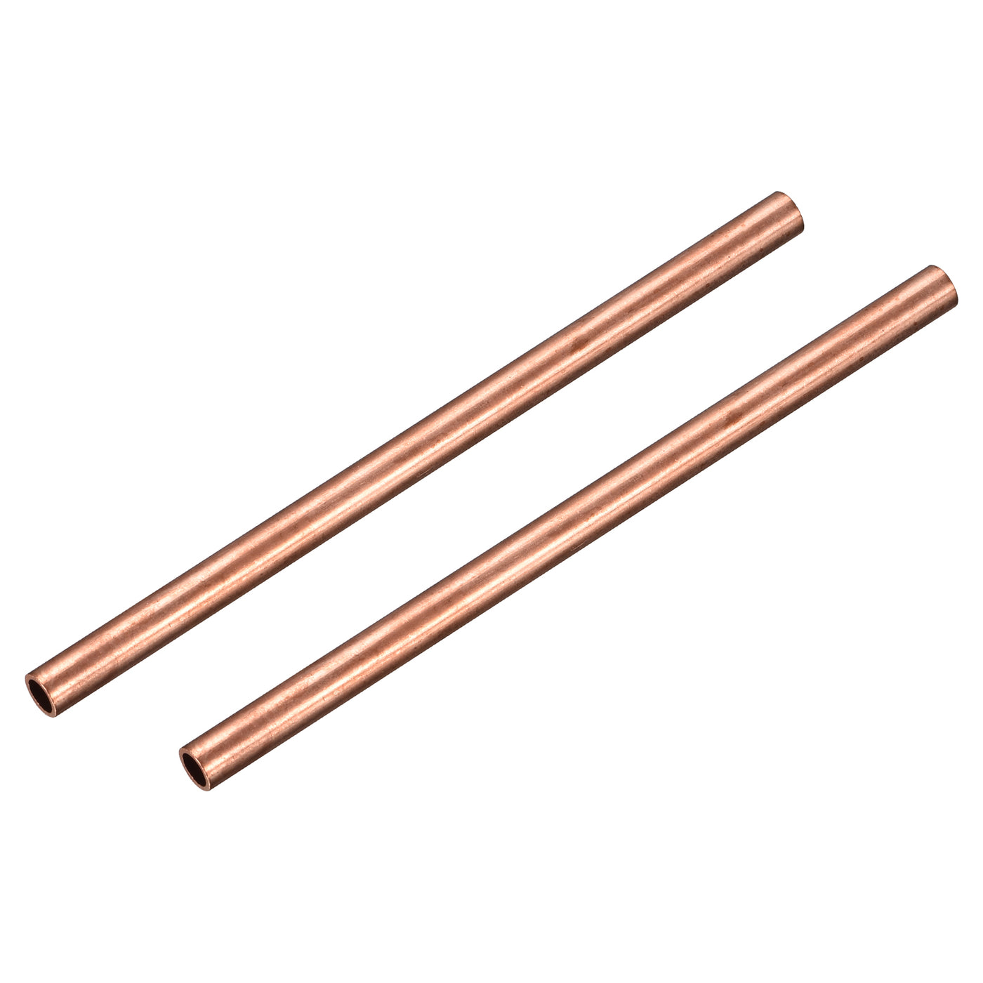 uxcell Uxcell Copper Round Tube 8mm OD 1mm Wall Thickness 150mm Length Pipe Tubing 2 Pcs