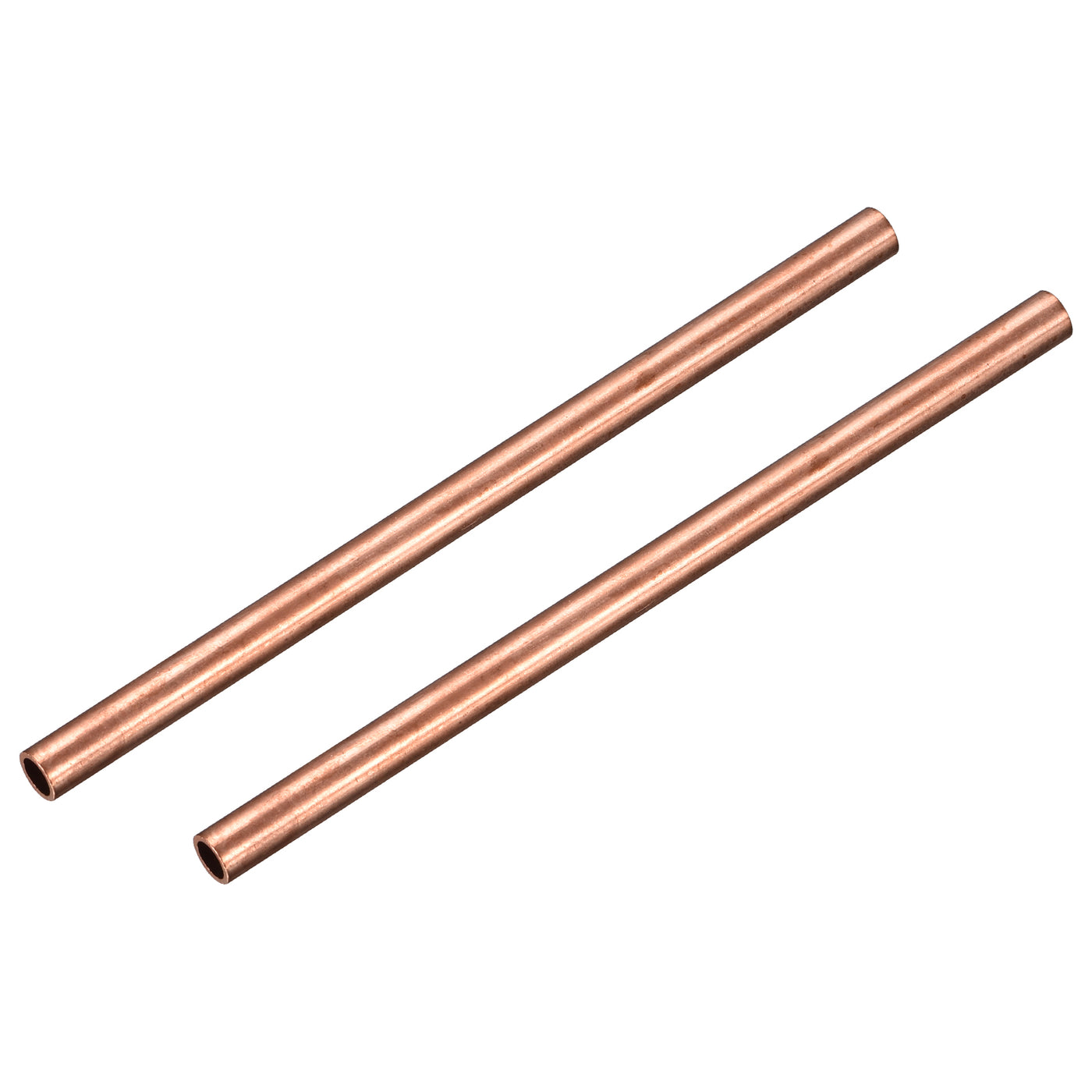 uxcell Uxcell Copper Round Tube 9mm OD 1mm Wall Thickness 150mm Length Pipe Tubing 2 Pcs