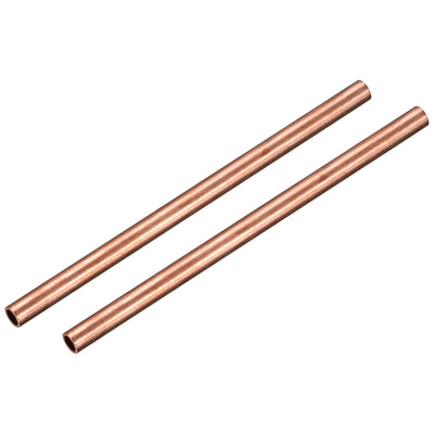 Harfington Uxcell Copper Round Tube 10mm OD 1mm Wall Thickness 150mm Length Pipe Tubing 2 Pcs
