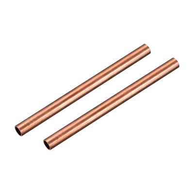 Harfington Uxcell Copper Round Tube 11mm OD 1mm Wall Thickness 150mm Length Pipe Tubing 2 Pcs