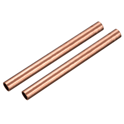 Harfington Uxcell Copper Round Tube 14mm OD 1mm Wall Thickness 150mm Length Pipe Tubing 2 Pcs