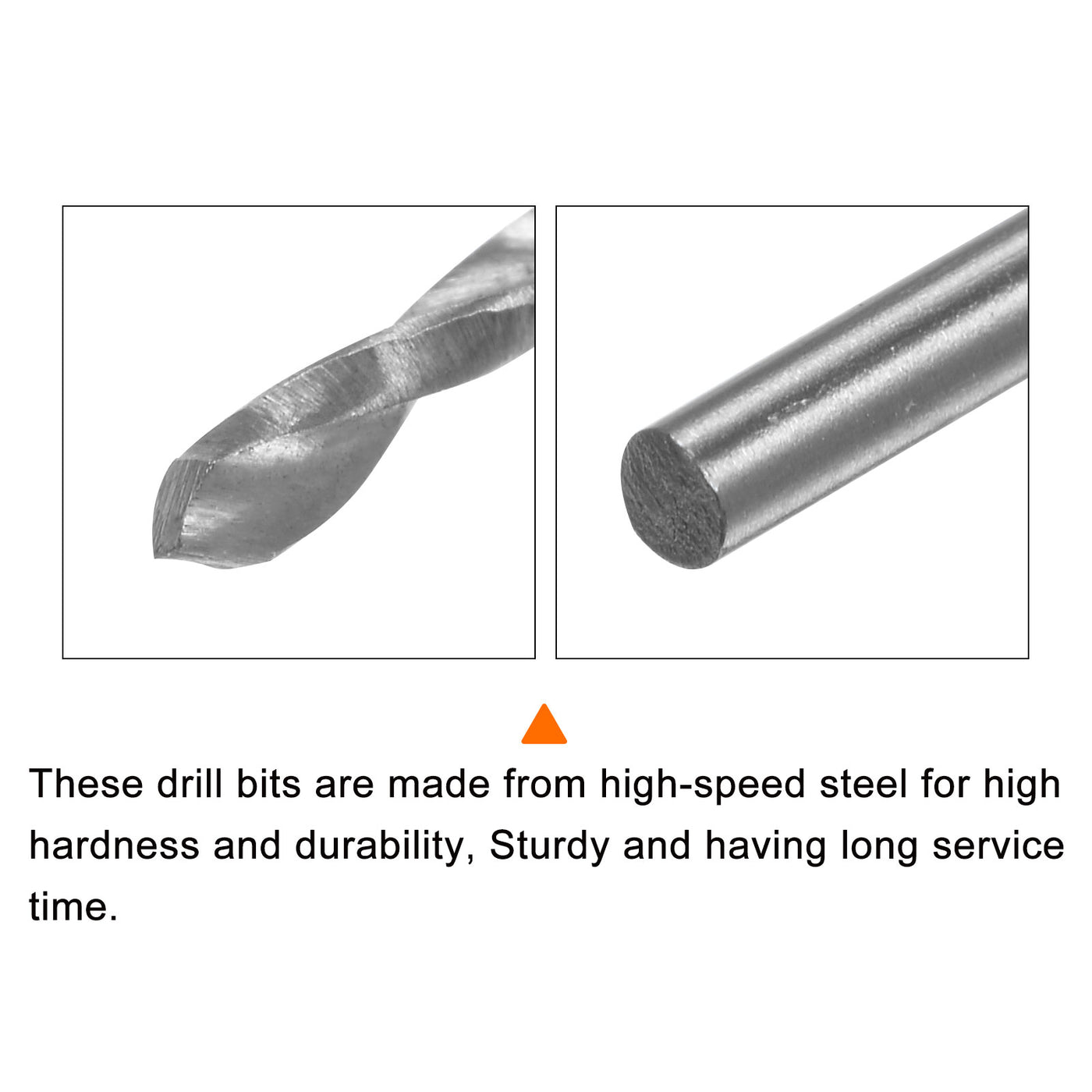 Harfington 10pcs Extra Long Drill Bits, 1.4mm HSS High Speed Steel Drill Bit 70mm Length