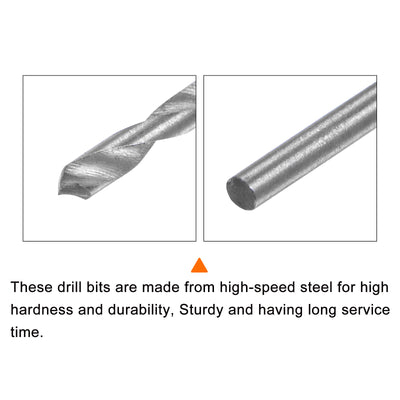 Harfington Extra Long Drill Bits with High Speed Steel Straight Shank for Metal Woodwork Plastic Aluminum Alloy