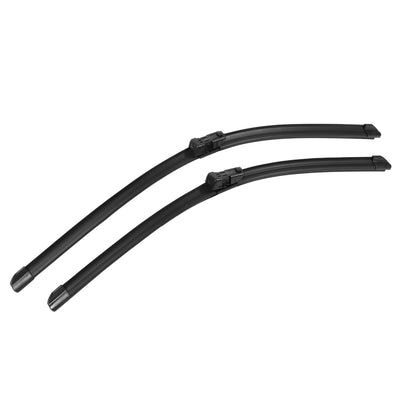 ACROPIX 24" 21" Front Rear Windshield Wiper Blade Set Fit for Chevrolet Malibu with Top Lock - Pack of 2 Black
