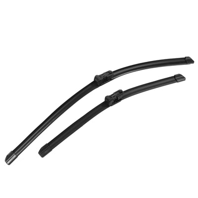 ACROPIX 24" 17" Front Rear Windshield Wiper Blade Set Fit for Chevrolet Equinox with Top Lock - Pack of 2 Black