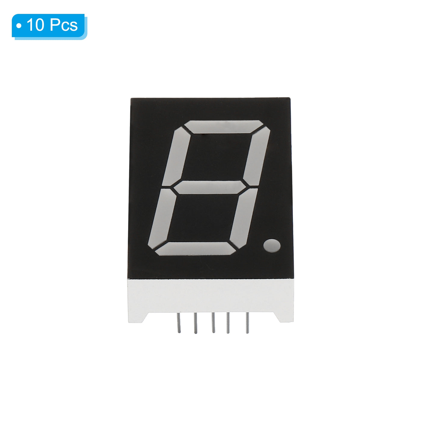 Harfington LED Display Digital Tube, 10 Pack Common Cathode 7 Segment 10 Pin 1 Bit 3.3V 1" Digit Height LED Display for Electronic Driver Board, Yellow Green
