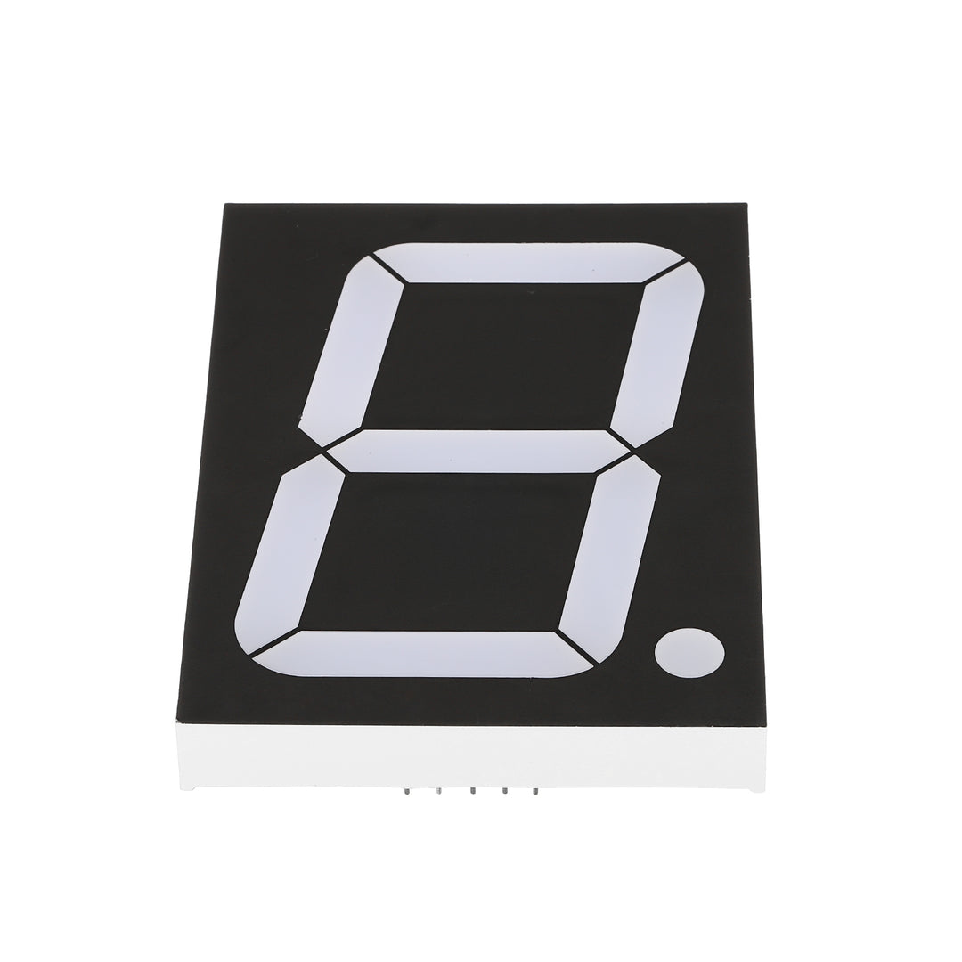 4-Pack Red 7-Segment LED Displays - 0.5" X 0.75", Common Anode, 10-Pin For DIY Electronics