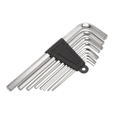 Harfington 9 Pieces Hex Key Wrench Set Metric CR-V Steel L Handle Repairing Tool