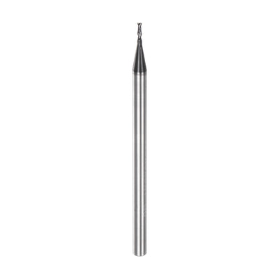 Harfington 1mm x 3mm x 3mm x 50mm Solid Carbide AlTiN Coated 2 Flutes Square End Mill Bit