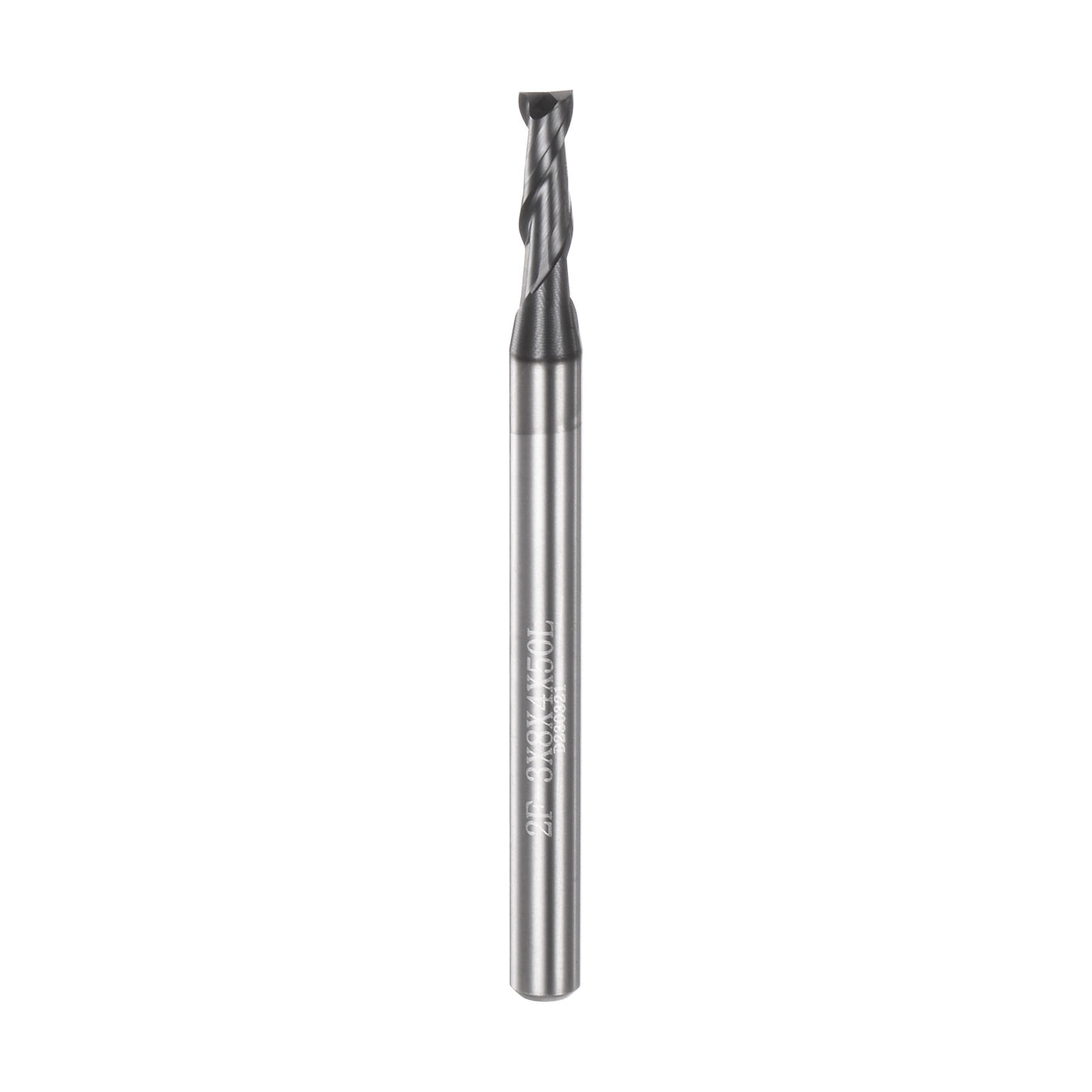 Harfington 3mm x 8mm x 4mm x 50mm Solid Carbide AlTiN Coated 2 Flute Square End Mill Bit