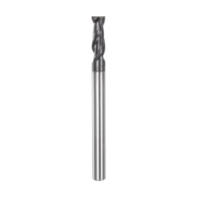 Harfington 4mm x 11mm x 4mm x 50mm Solid Carbide AlTiN Coated 2 Flute Square End Mill Bit
