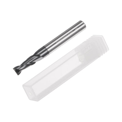 Harfington 5mm x 13mm x 6mm x 50mm Solid Carbide AlTiN Coated 2 Flute Square End Mill Bit