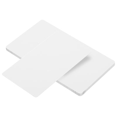 Harfington Metal Business Cards 12 Pcs Name Card Sublimation Engraving Aluminum, White