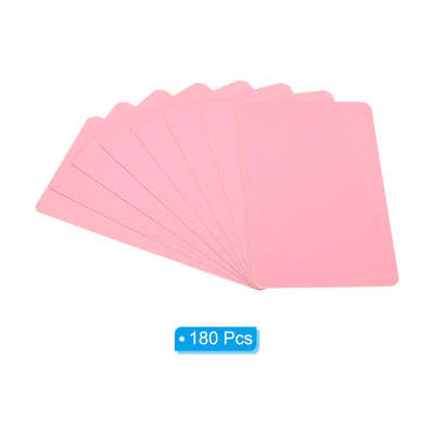 Harfington 3.5" x 2" Blank Paper Business Cards, 180 Pack Small Index Flash Cards , Pink
