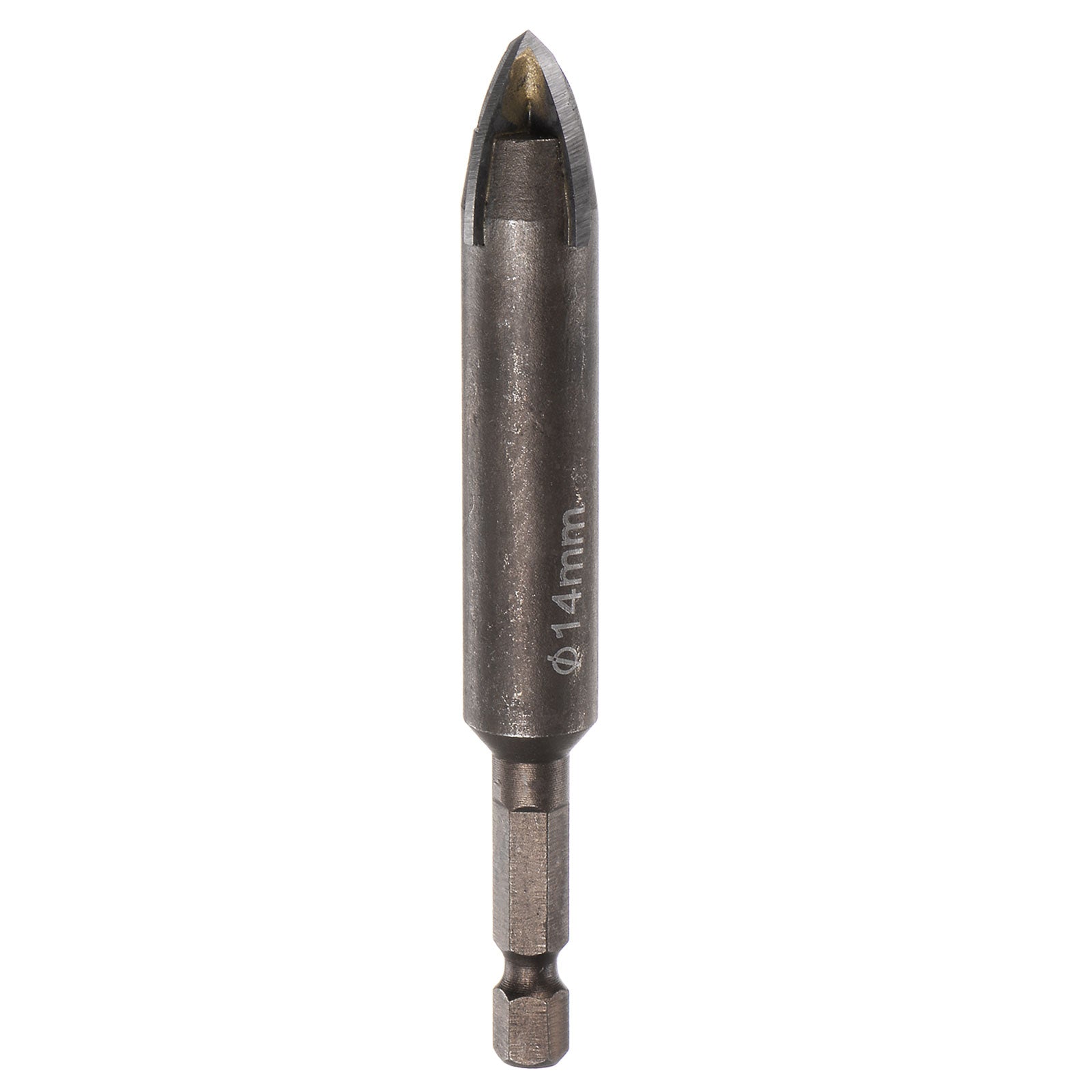 Titanium Masonry Drill Bit 14mm Triangle Drill Bit W Hex Shank | Harfington