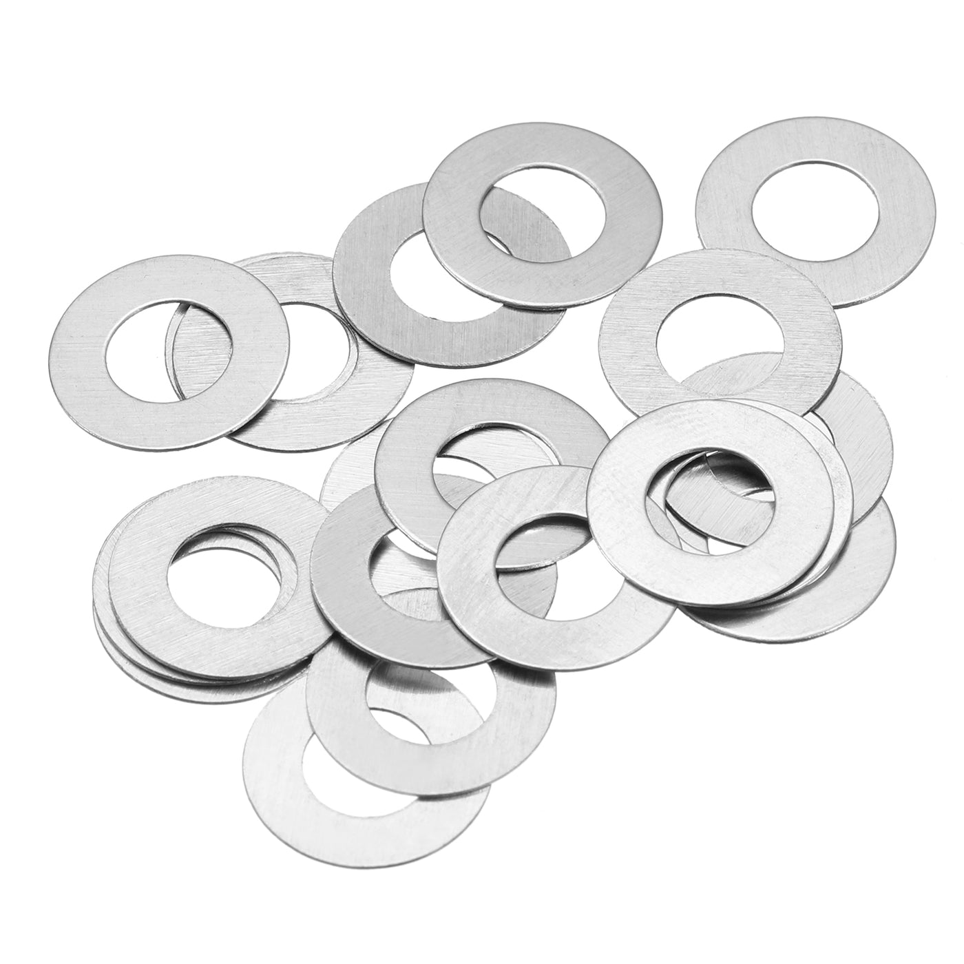 uxcell Uxcell M6 304 Stainless Steel Flat Washers, 20pcs 6x12x0.5mm Ultra Thin Flat Spacers