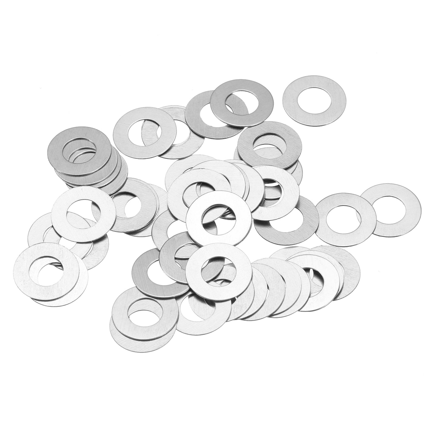 uxcell Uxcell M6 304 Stainless Steel Flat Washers, 50pcs 6x12x0.5mm Ultra Thin Flat Spacers