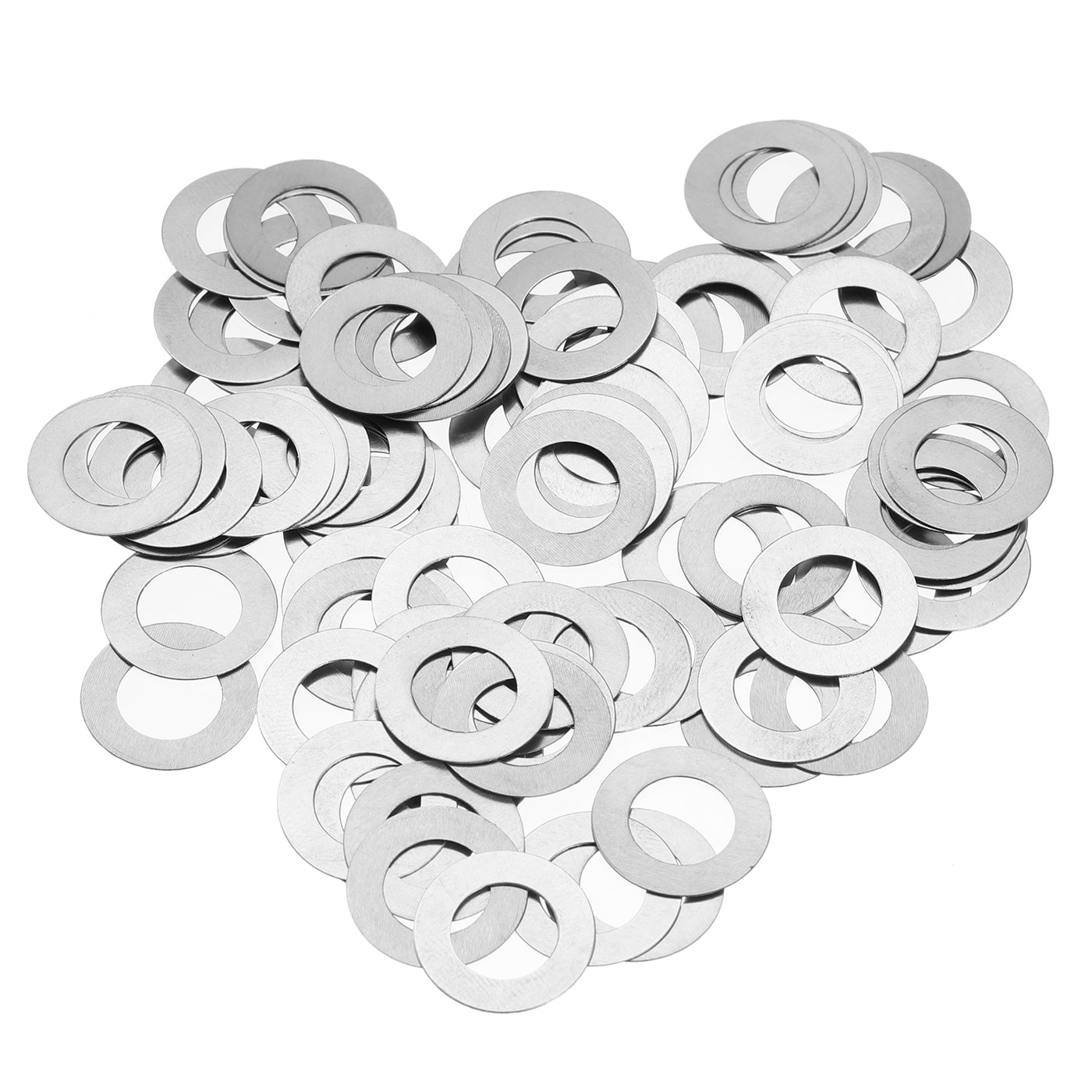 uxcell Uxcell M8 304 Stainless Steel Flat Washers, 100pcs 8x14x0.5mm Ultra Thin Flat Spacers