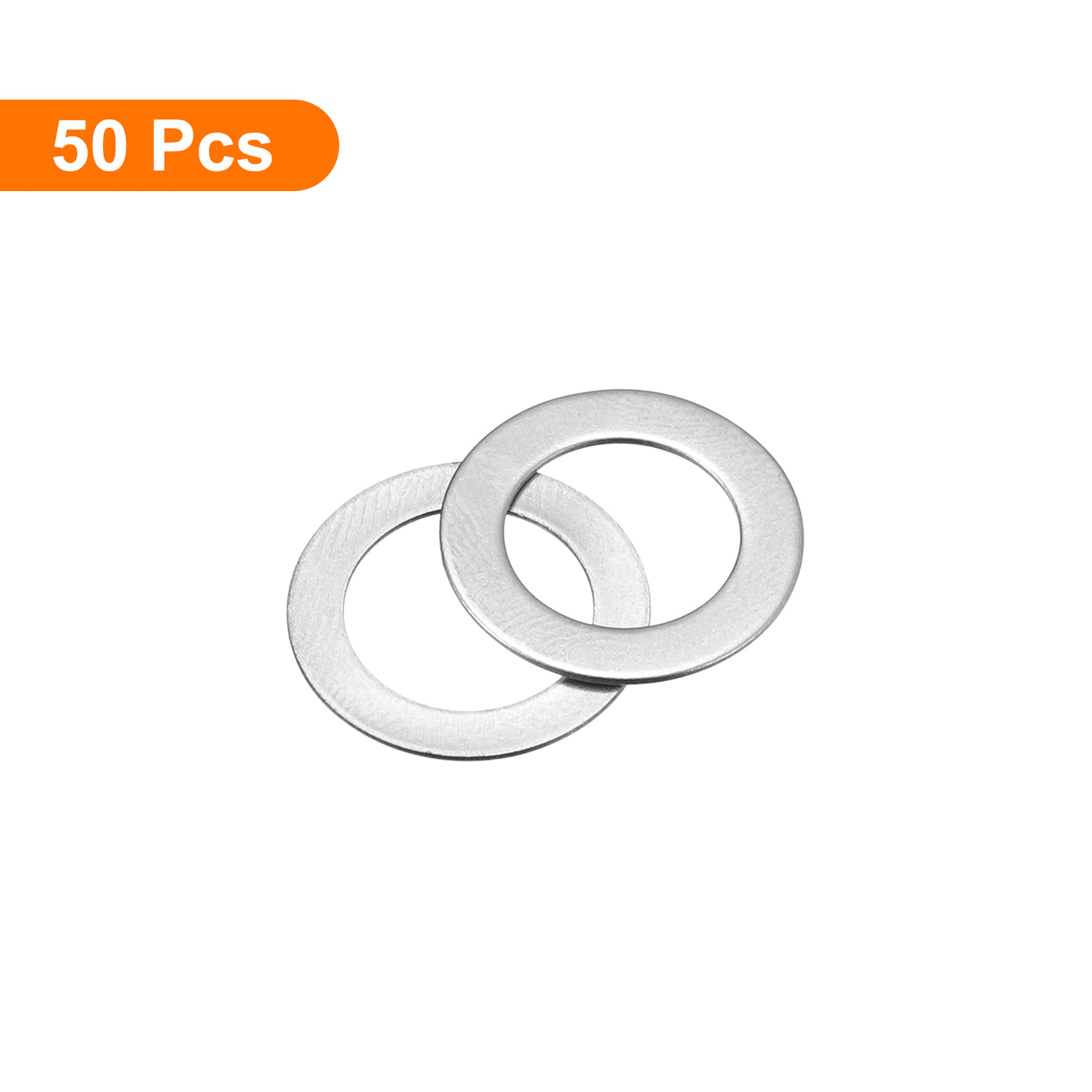 uxcell Uxcell M10 304 Stainless Steel Flat Washers, 50pcs 10x16x0.5mm Ultra Thin Flat Spacers
