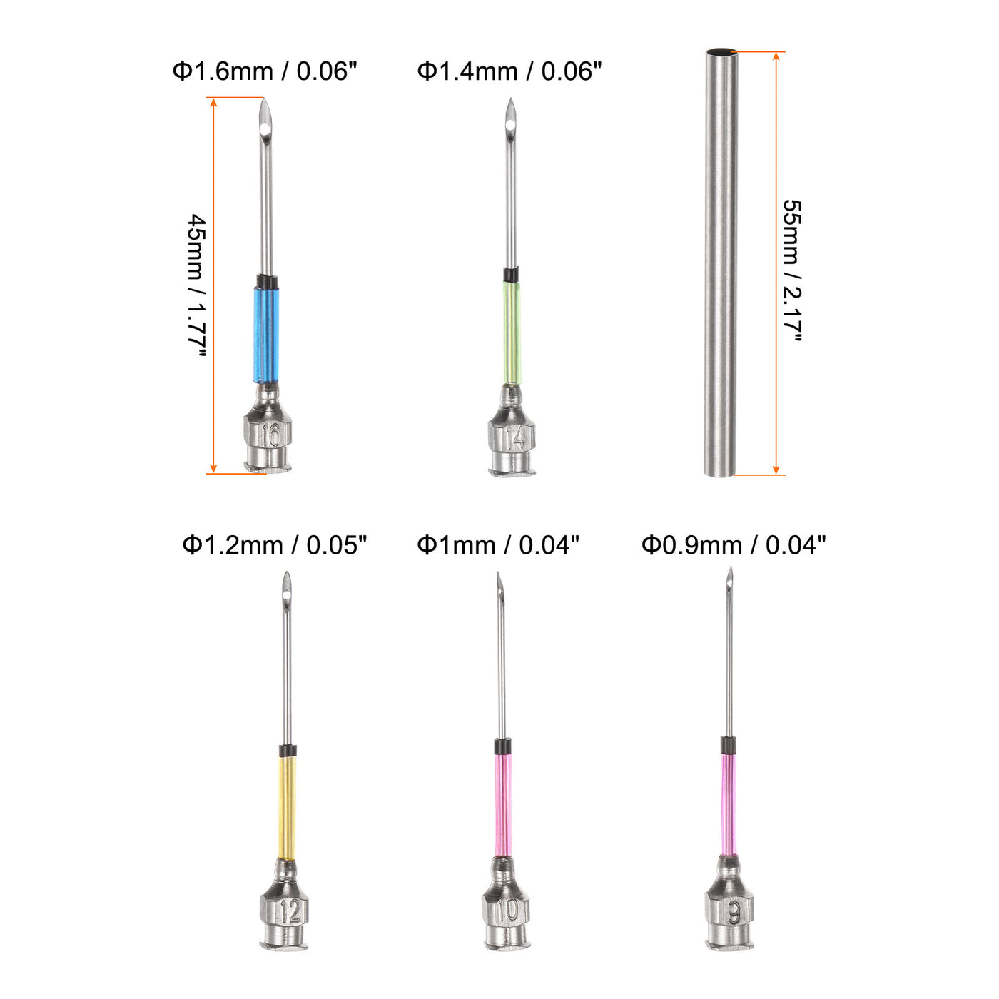 Harfington Handle Punch Needle Adjustable Punch Needle 0.9/1.0/1.2/1.4/1.6mm