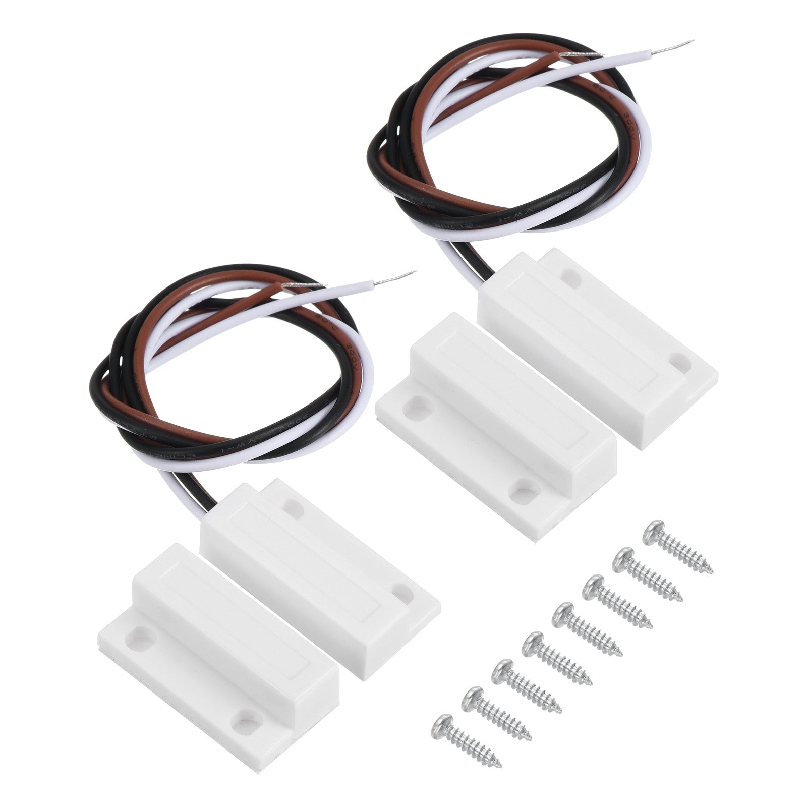 Sliding Window Reed Switch Magnetic Reed Switch, 2 Sets NO NC Wired Door Window Contact Switch ...