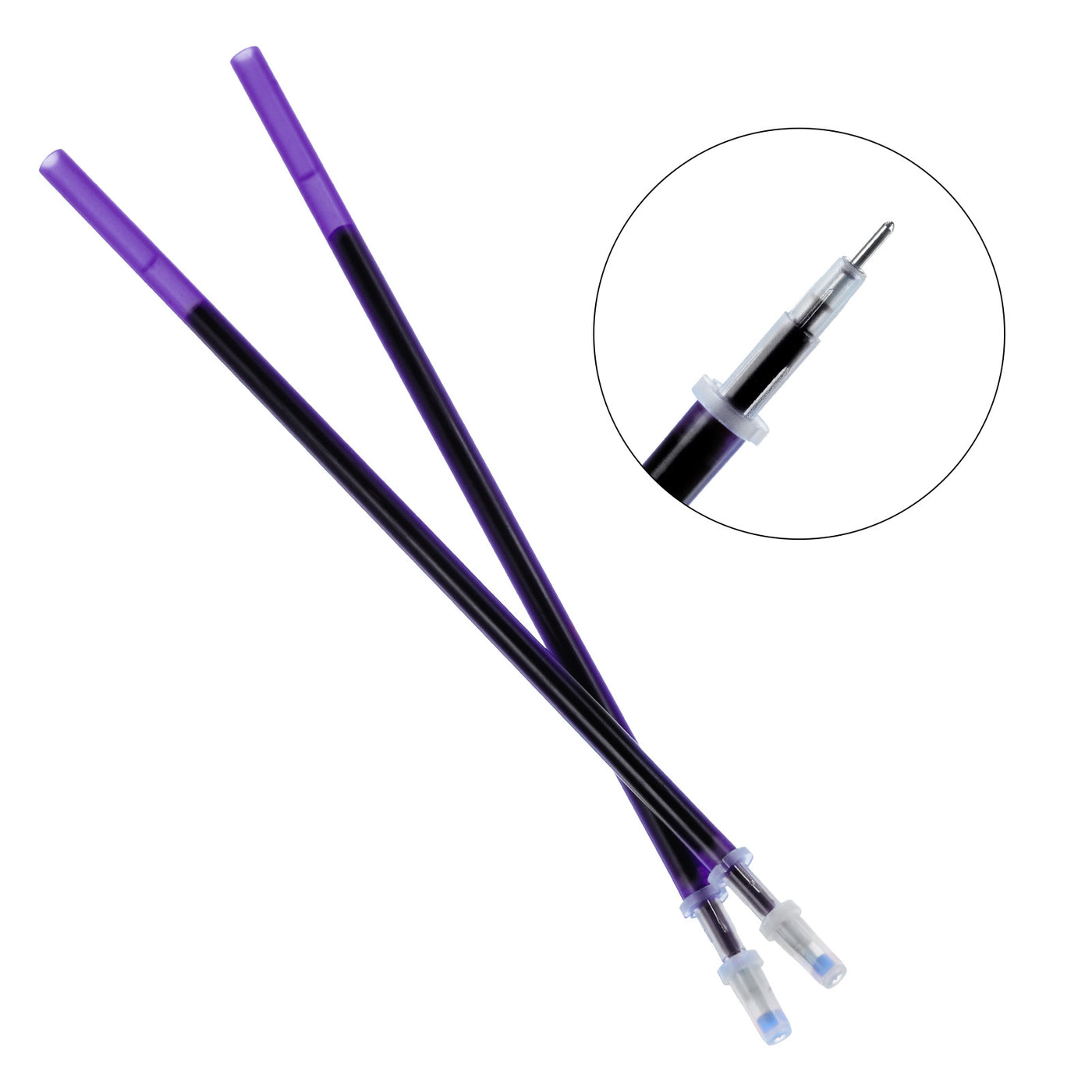 Harfington Disappearing Ink Pen Refills 100pcs 0.5mm Fabric Marker Pen Refill, Purple