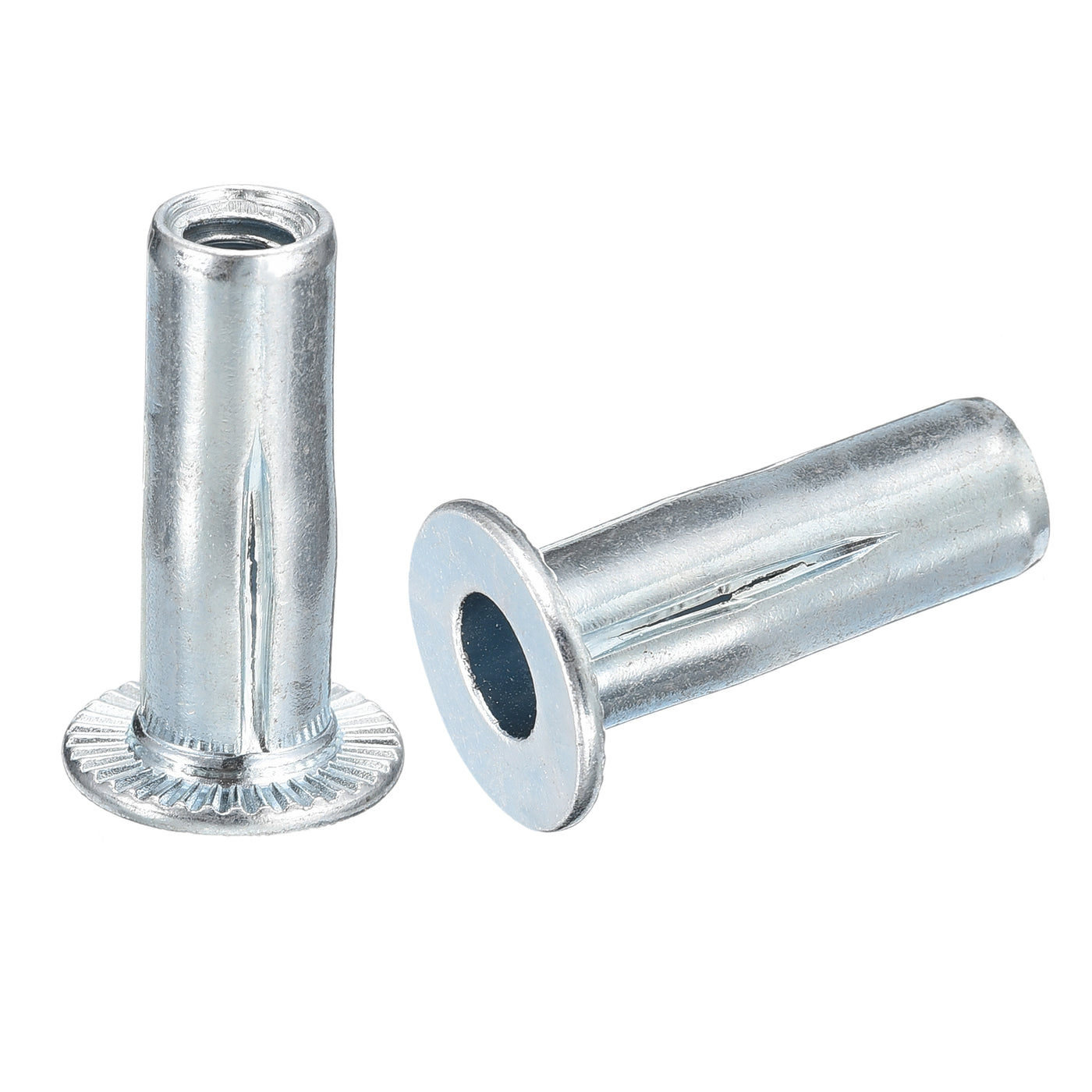 Uxcell Multi-Grip Rivet Nuts, Pre-Bulbed Shank Flat Head Threaded ...