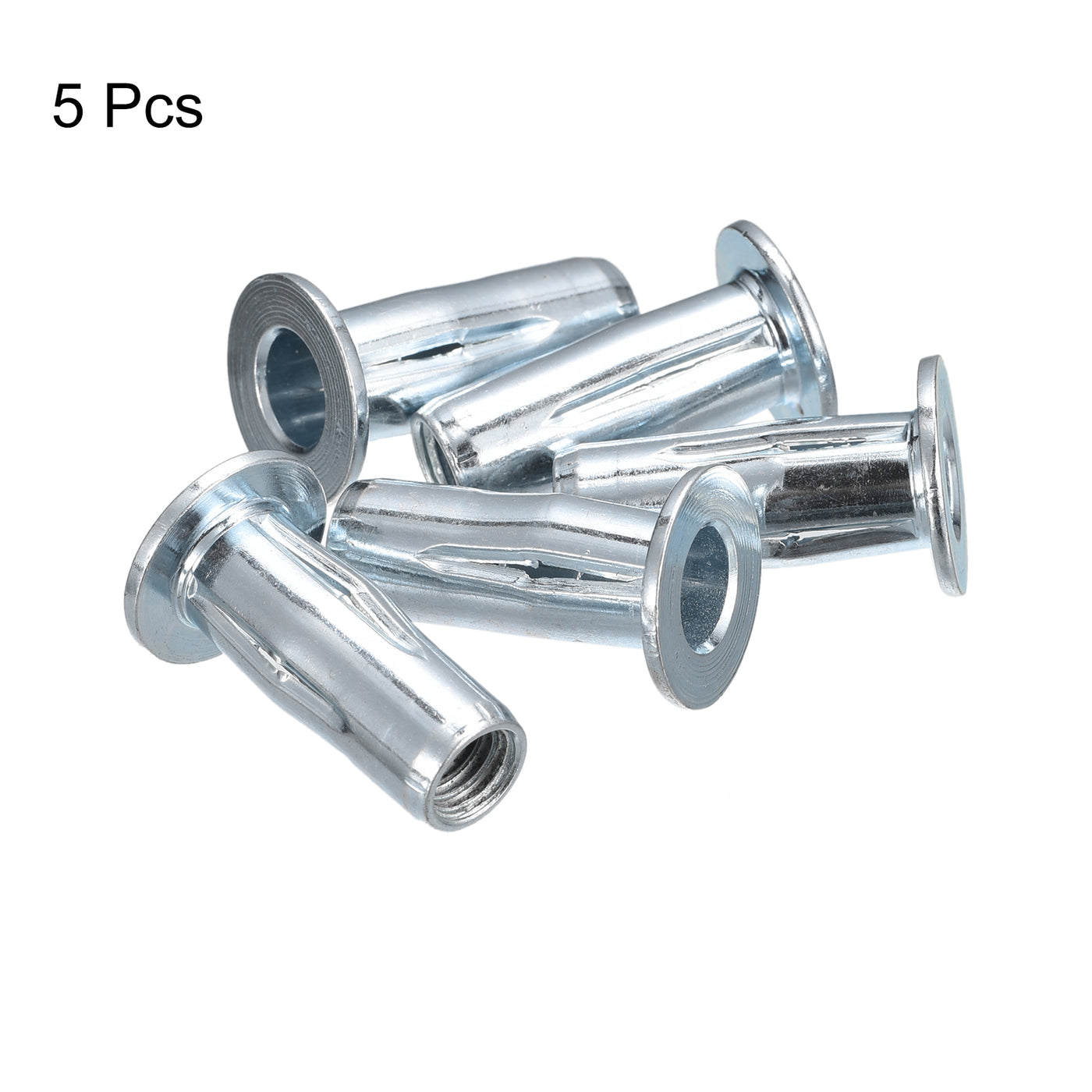 Threaded Button Nut Uxcell Multi-Grip Rivet Nuts, Pre-Bulbed Shank Flat Head Threaded ...