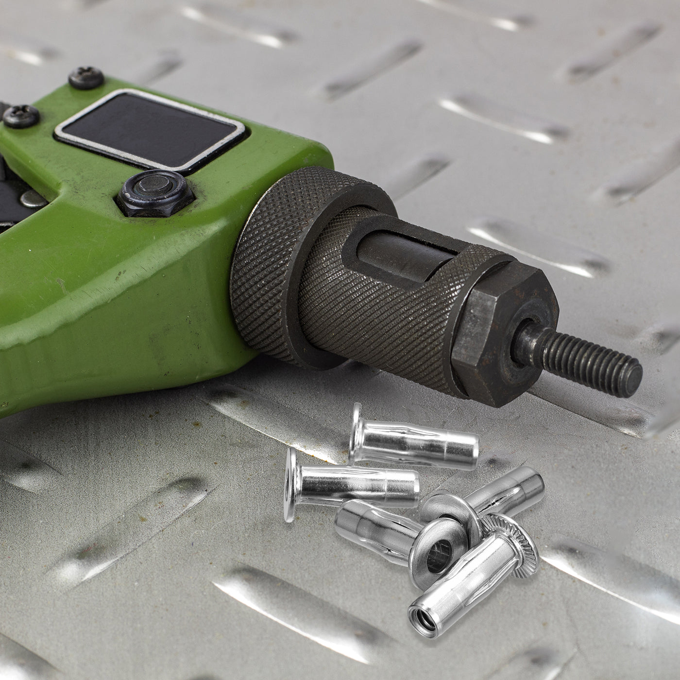 Uxcell Multi-Grip Rivet Nuts Pre-Bulbed Shank Flat Head Threaded Insert ...