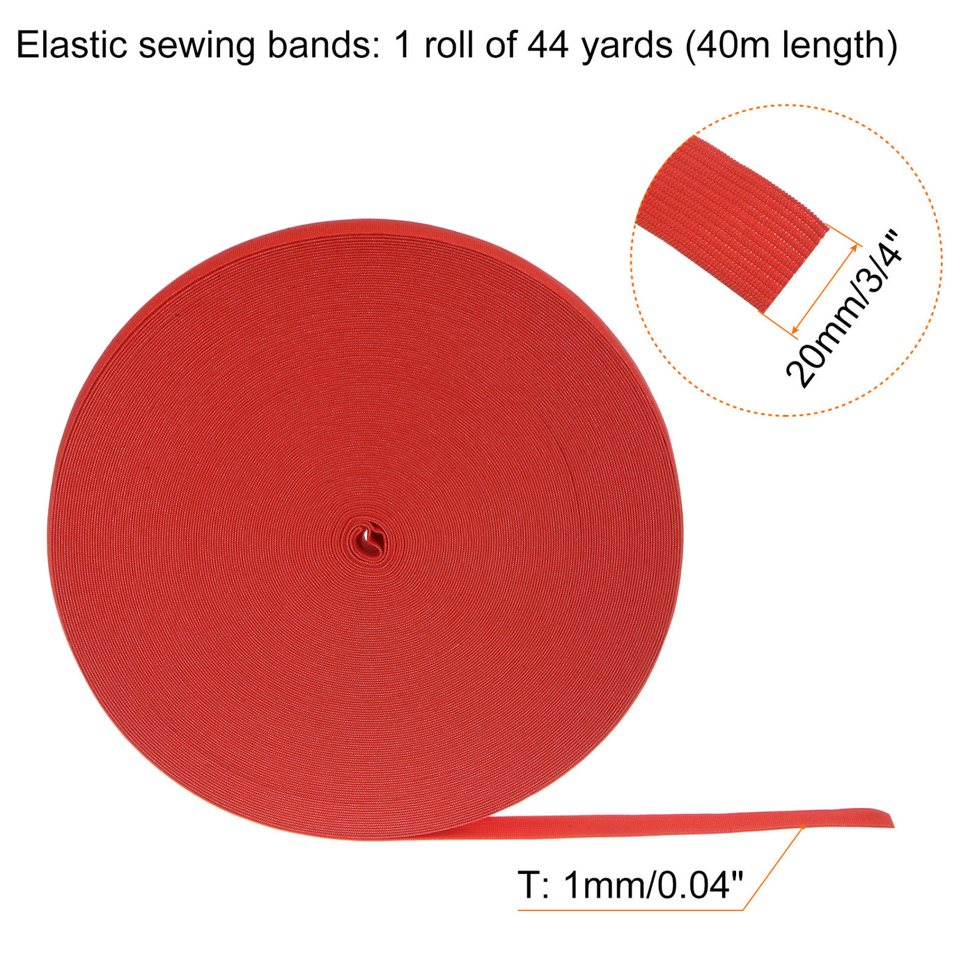 Harfington Sewing Elastic Bands Flat Stretch Elastic Cord