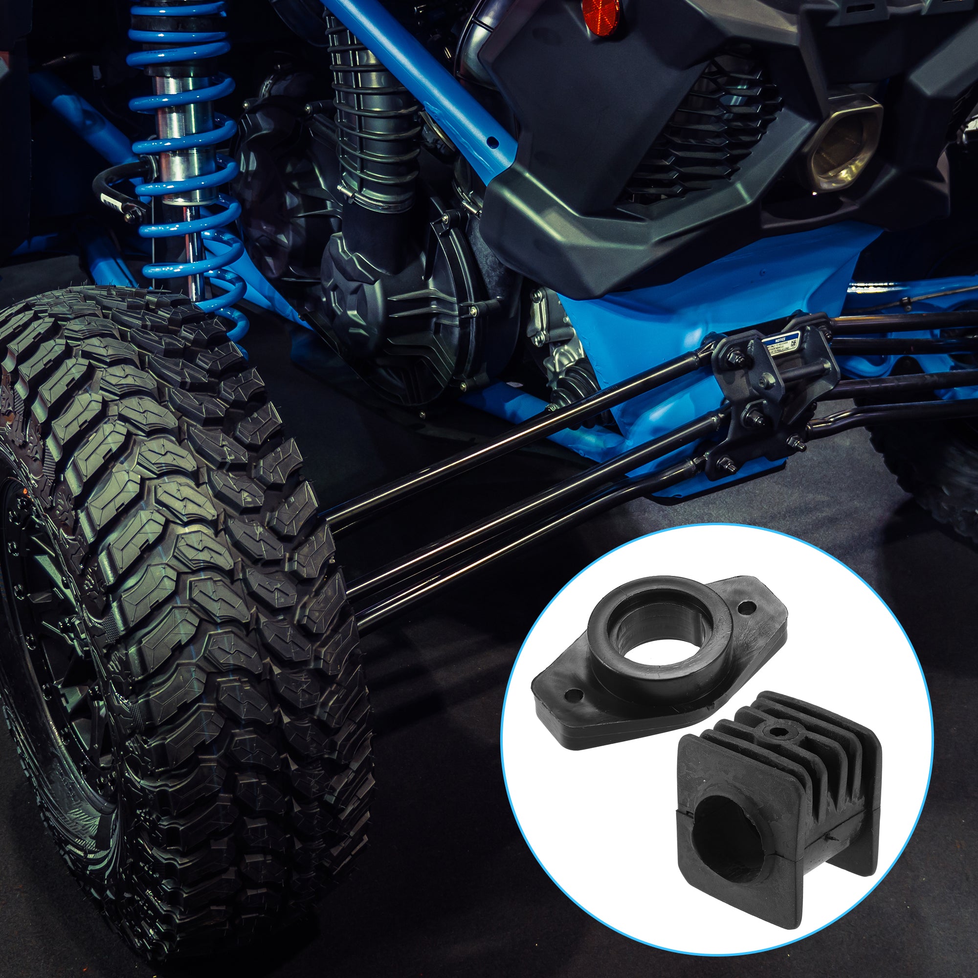 Set Boccole Sterzo Superiori E Inferiori Per Polaris Xplorer 250 4X4 2000, Caltric, Plastica