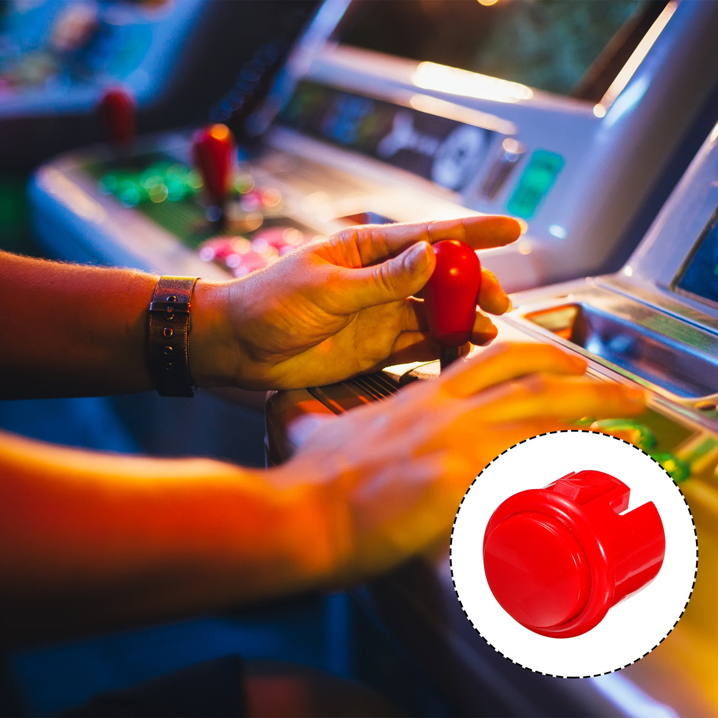 Harfington Starts Arcade Buttons ABS Micro Card Plug Button