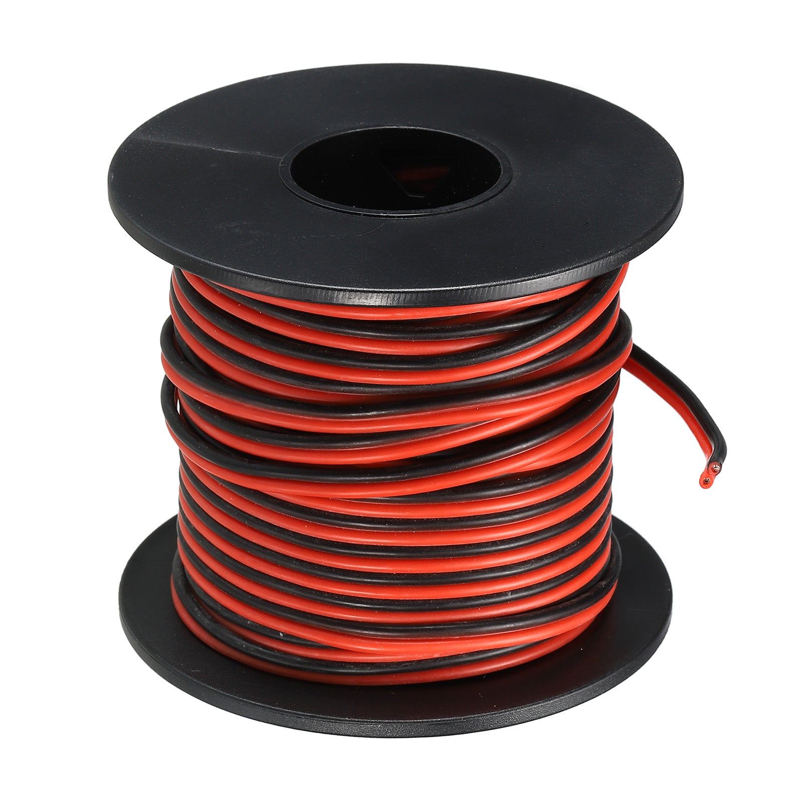 2 Conductor Parallel Silicone Wire 20AWG 20 Gauge Red Black Stranded ...