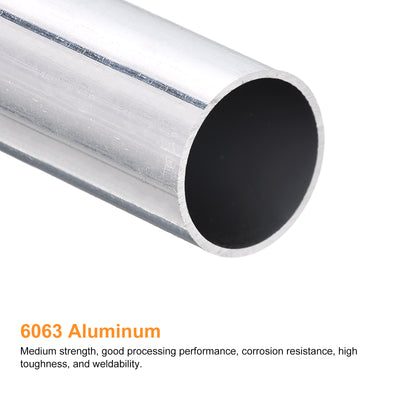 Harfington Uxcell 32mm OD 29mm Inner Dia 300mm Length 6063 Aluminum Tube for Industry DIY