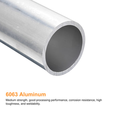 Harfington Uxcell 40mm OD 34mm Inner Dia 300mm Length 6063 Aluminum Tube for Industry DIY