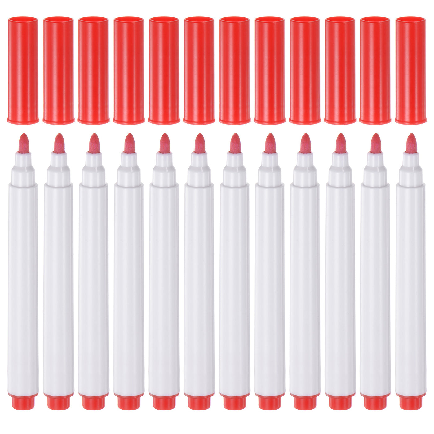 Harfington 12pcs Disappearing Ink Fabric Marker Pen Marking and Tracing Tools, Red
