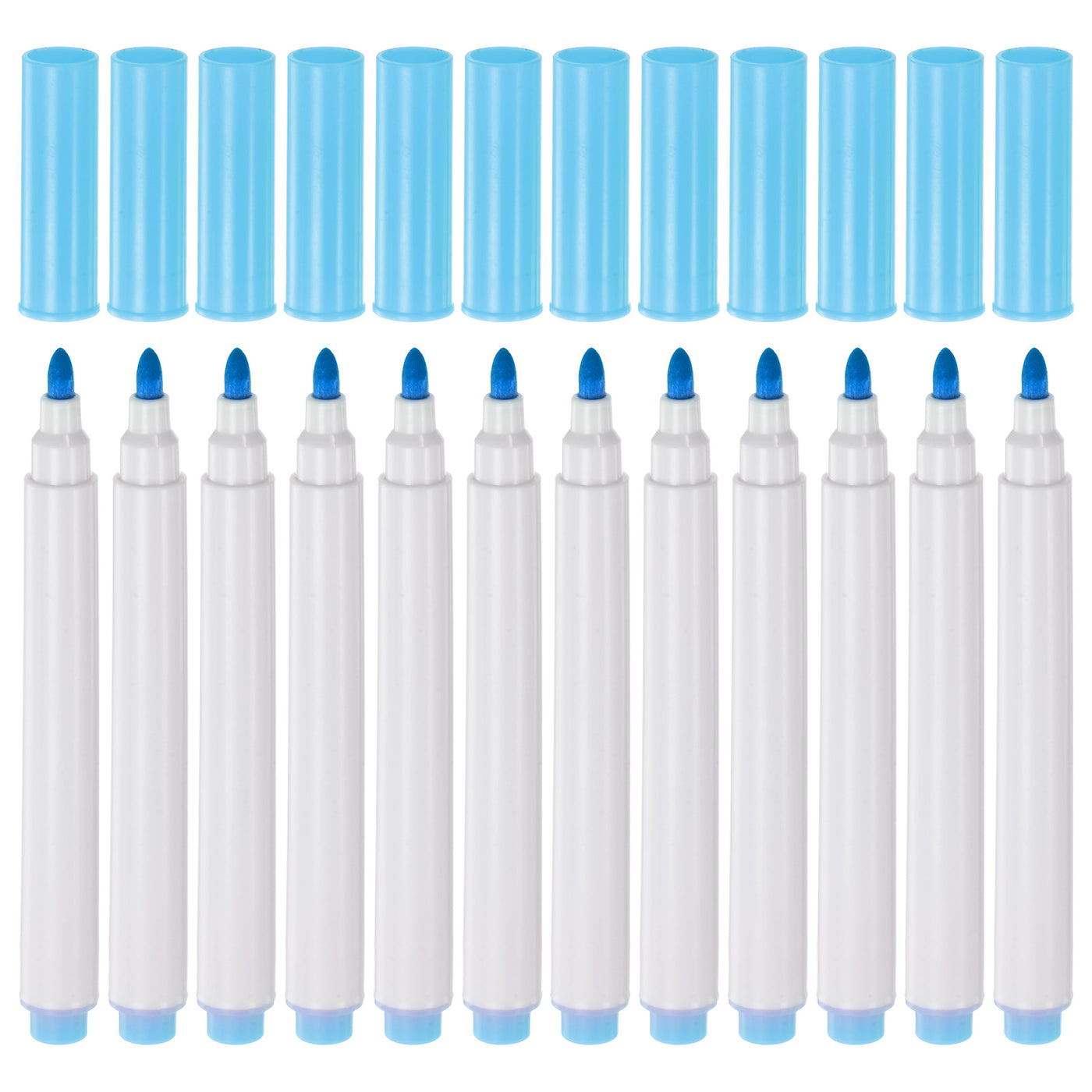 Harfington 12pcs Disappearing Ink Fabric Marker Pen Marking and Tracing Tools, Blue