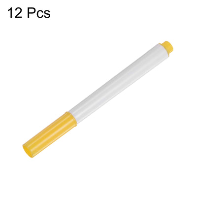 Harfington 12pcs Disappearing Ink Fabric Marker Pen Marking and Tracing Tools, Yellow