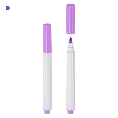 Harfington 12pcs Disappearing Ink Fabric Marker Pen Marking and Tracing Tools, Purple