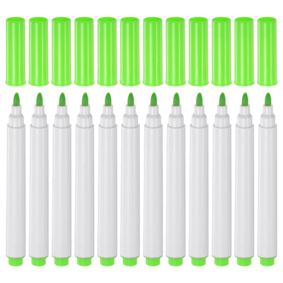 Harfington 12pcs Disappearing Ink Fabric Marker Pen Marking and Tracing Tools, Light Green