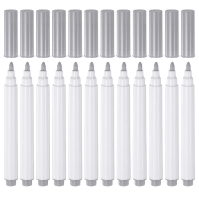 Harfington 12pcs Disappearing Ink Fabric Marker Pen Marking and Tracing Tools, Grey