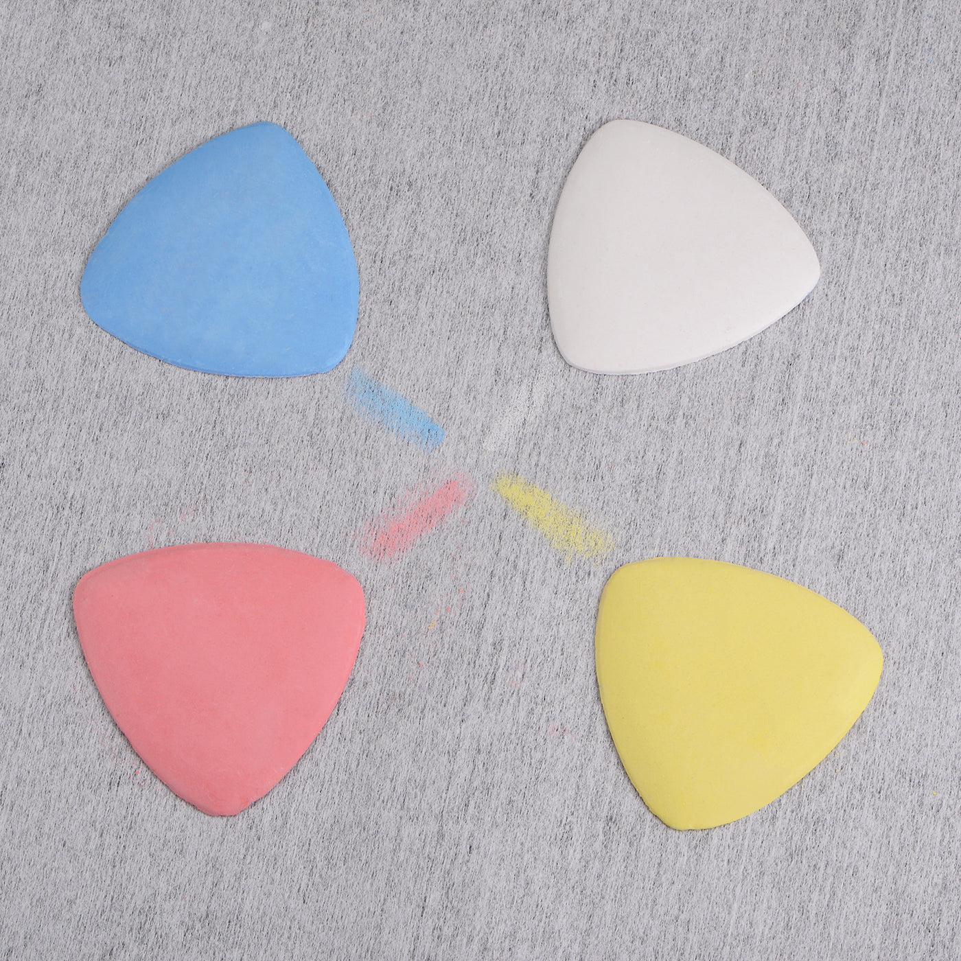 Harfington 10pcs Tailors Chalk, Triangle Sewing Chalk, Fabric Marker White Blue Red Yellow