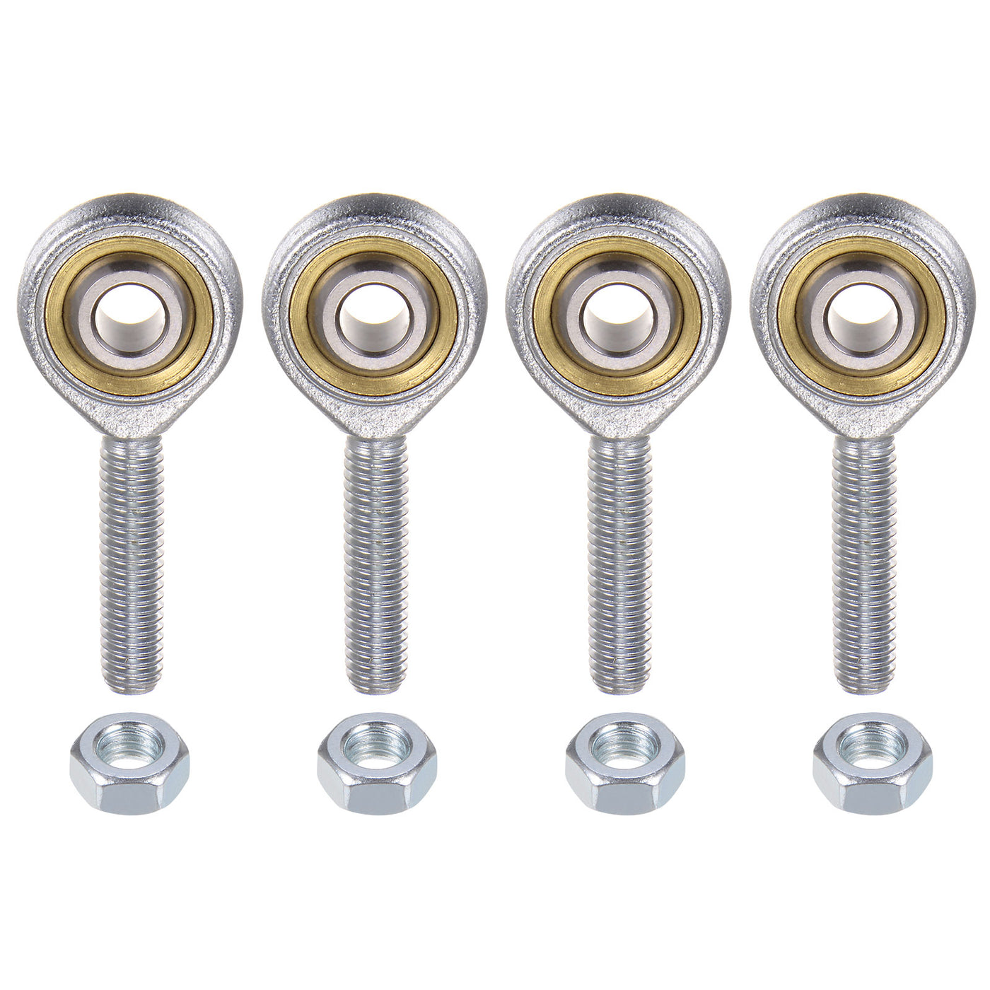 uxcell Uxcell 4pcs SA6TK POSA6 M6 Male Rod End Bearing M6x1 Right Hand Thread,Includes Jam Nut