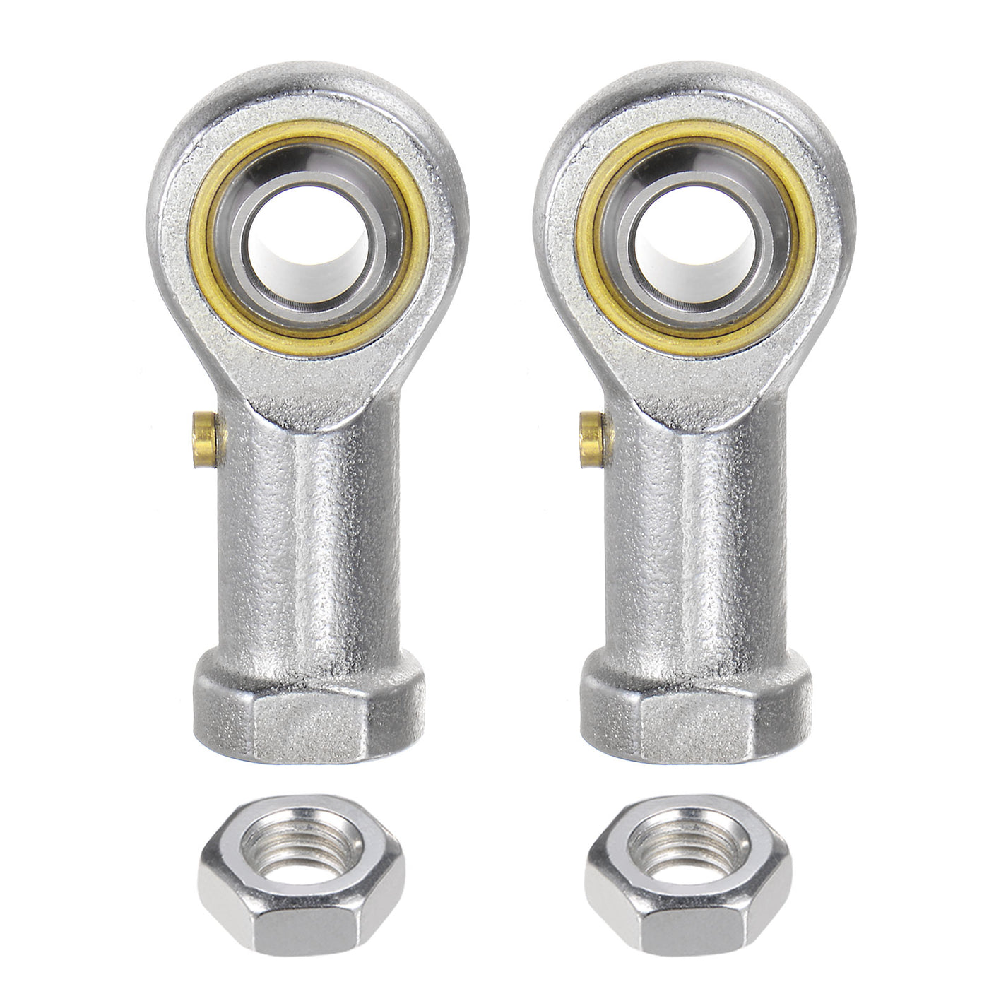 uxcell Uxcell 2pcs PHS8 M8 Female Rod End Bearing M8x1.25 Right Hand Thread,Includes Jam Nut