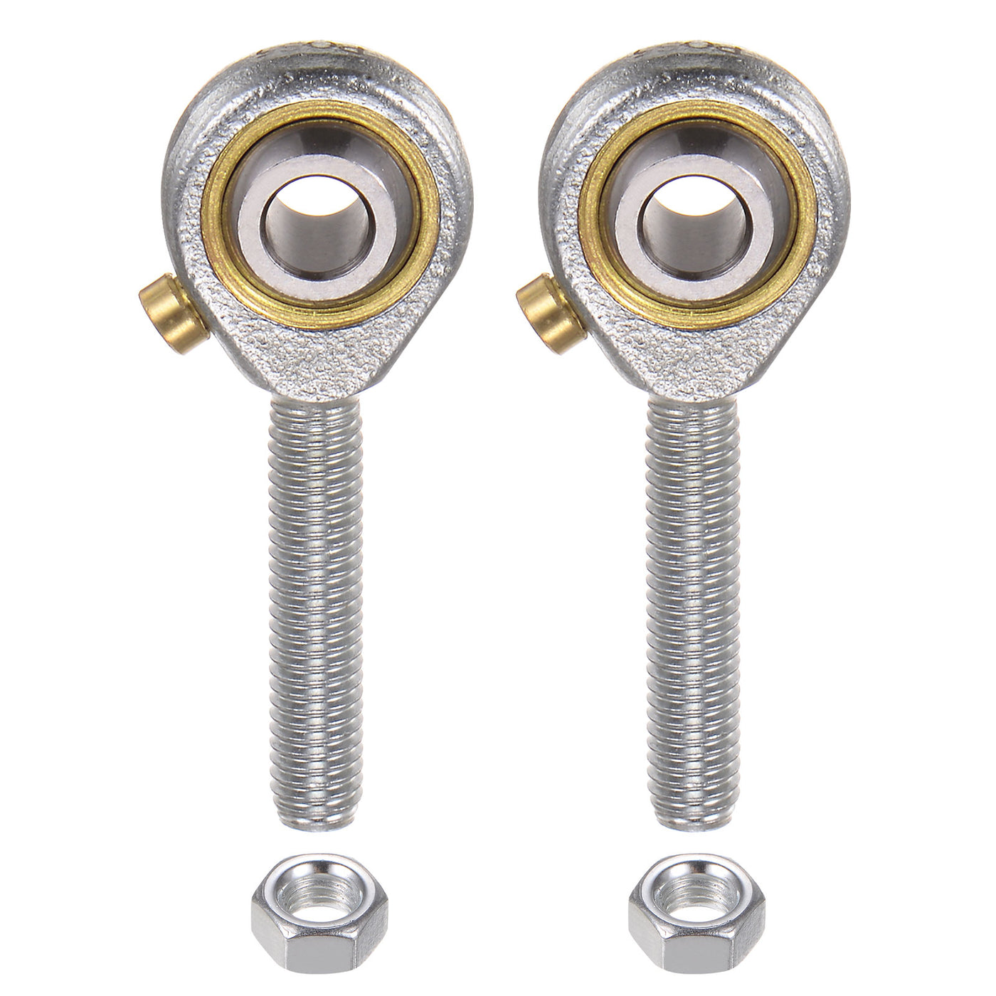 uxcell Uxcell 2pcs POS5 M5 Male Rod End Bearing M5x0.8 Right Hand Thread,Includes Jam Nut