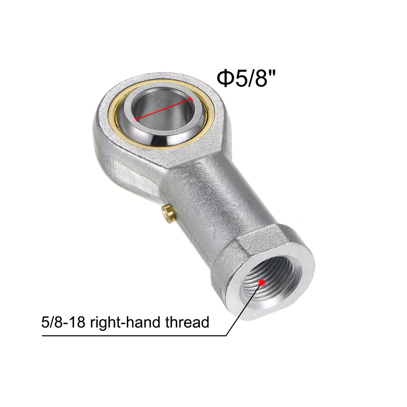uxcell Uxcell PHSB10 Female Rod End 5/8" Bore and 5/8-18 Right Hand Thread,Includes Jam Nut