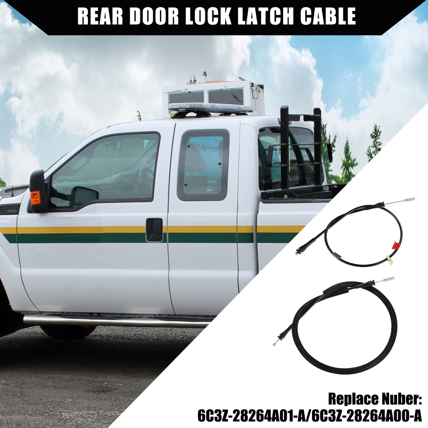 Aazon.co: Rayesyth Rear Door Lock Latch Cable for Ford F250 F350 F450 Aazon.co: Rayesyth Rear Door Lock Latch Cable for Ford F250 F350 F450