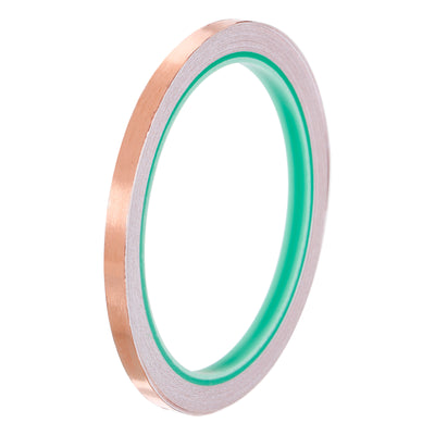 Harfington Copper Foil Tape 0.24 Inch x 33 Feet 0.05mm Thick Double Sided Conductive