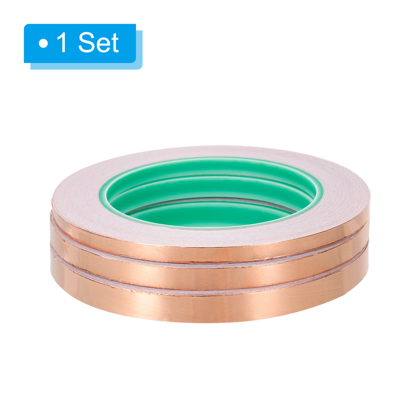 Harfington Copper Foil Tape 0.24/0.31/0.39"x 82 Feet 0.05mm Double Sided Conductive 3Pcs