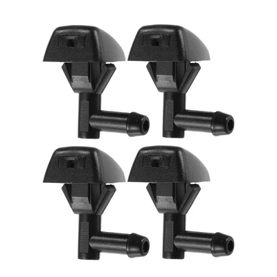 Harfington Front Windshield Wiper Washer Nozzle Spray Jet Fit for Volvo S60 for Volvo V70 - Pack of 4 Black